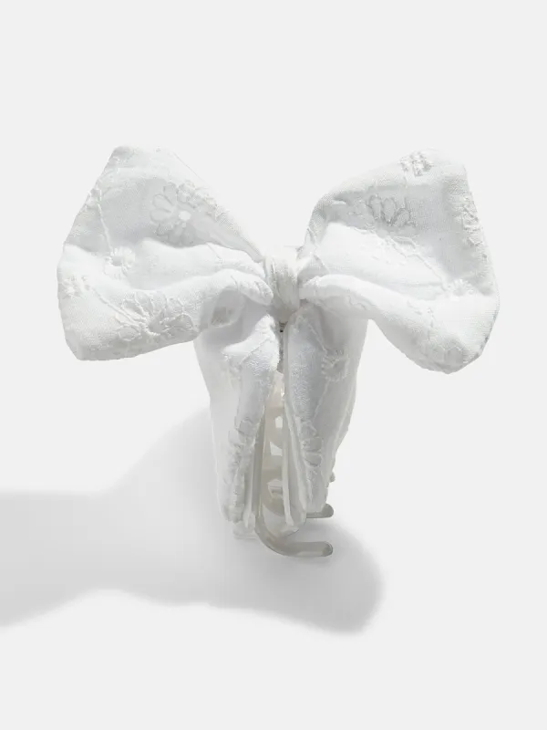 Maria Hair Clip - White made by BaubleBar