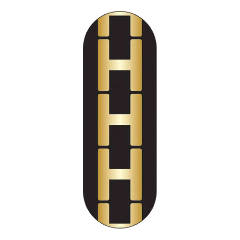 Black Initial Bead Charm - H sold by BaubleBar