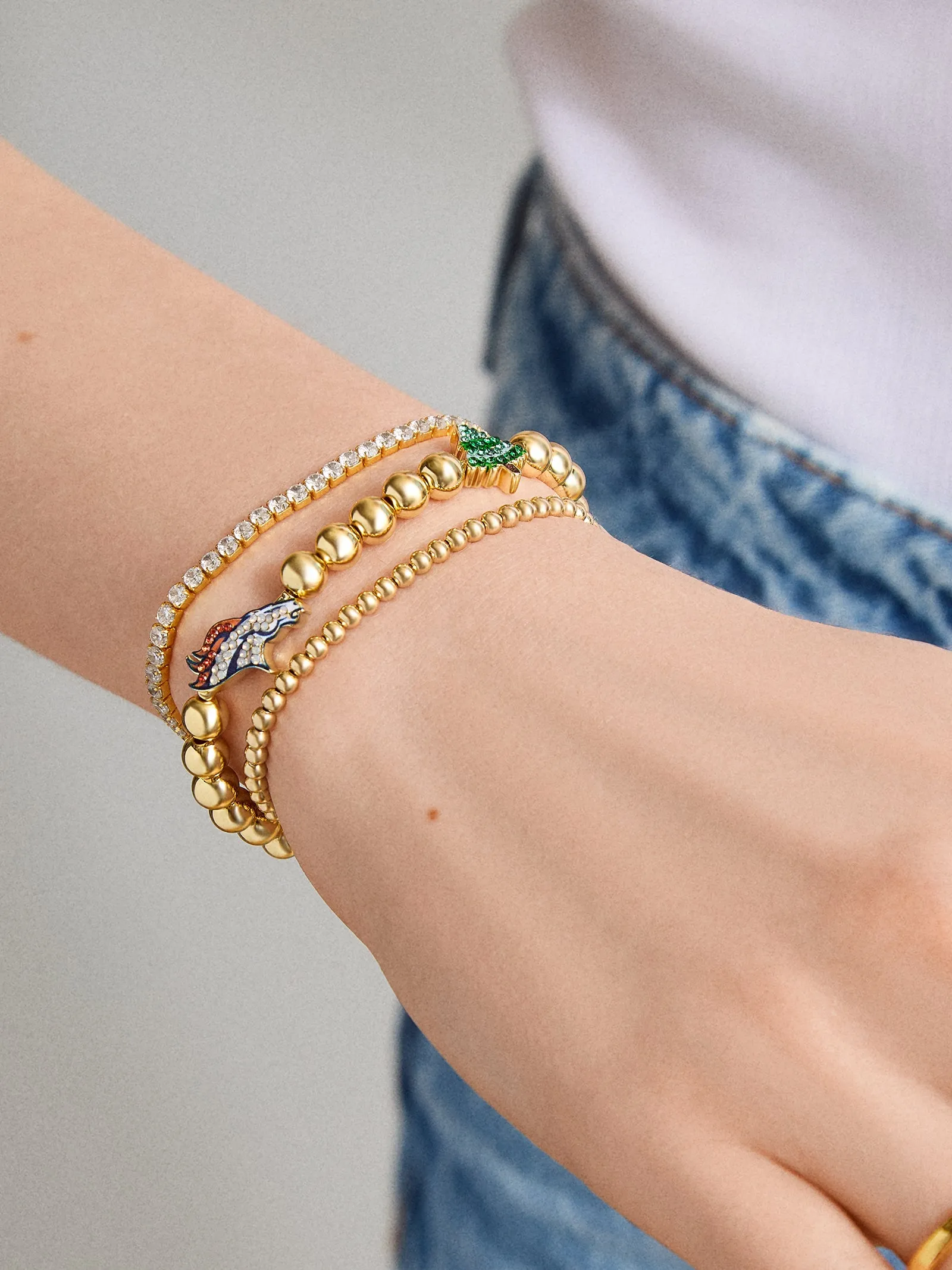 NFL Pisa Charm Bracelet - Denver Broncos sold by BaubleBar product image thumbnail 2