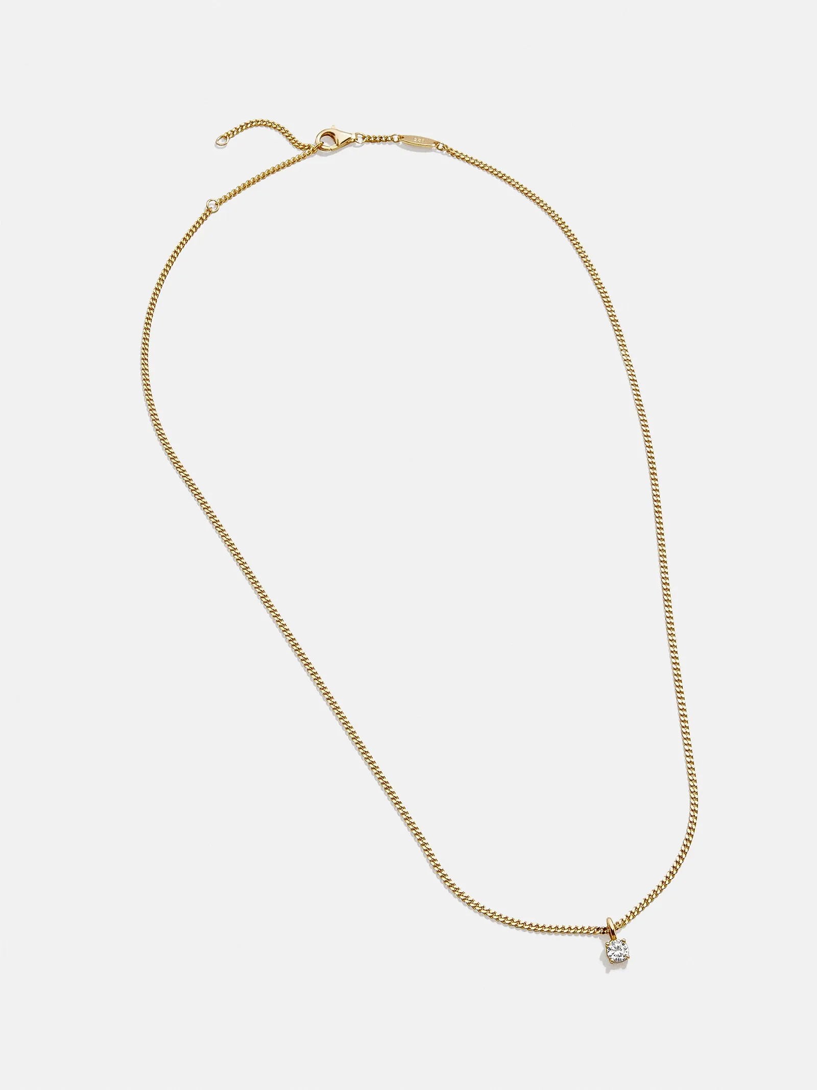 Victoria 18K Gold Necklace - Gold/Pavé sold by BaubleBar product image thumbnail 3