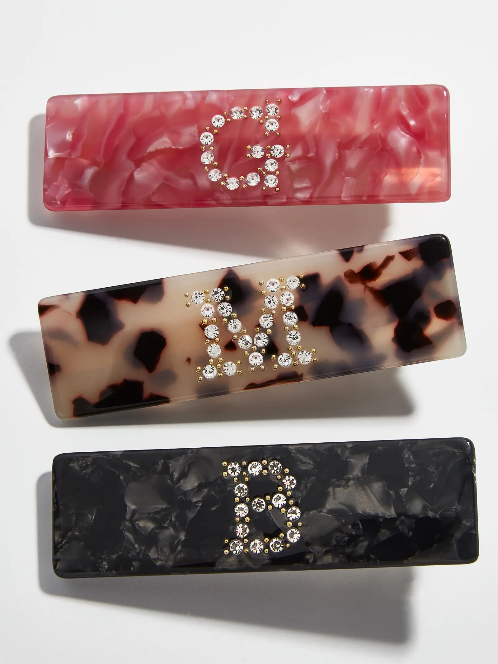 Resin Initial Hair Clip sold by BaubleBar