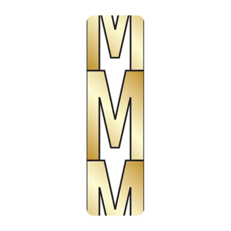 Gold Initial Bead Charm - M sold by BaubleBar