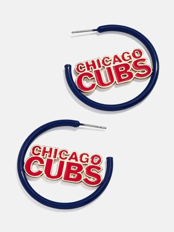 MLB Enamel Hoops - Chicago Cubs sold by BaubleBar