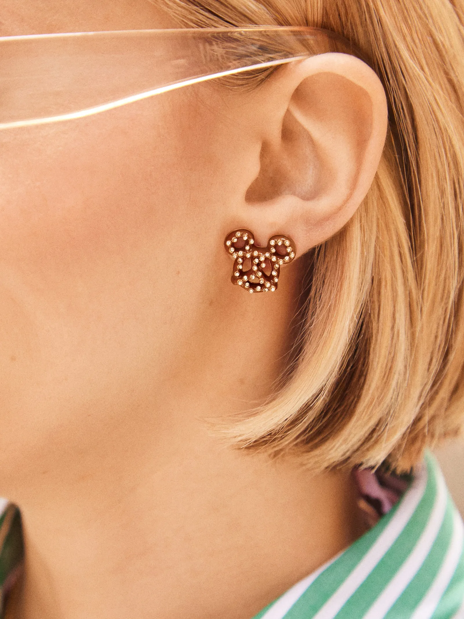 Mickey Mouse Disney Pretzel Earrings - Disney Pretzel Earring sold by BaubleBar product image thumbnail 2