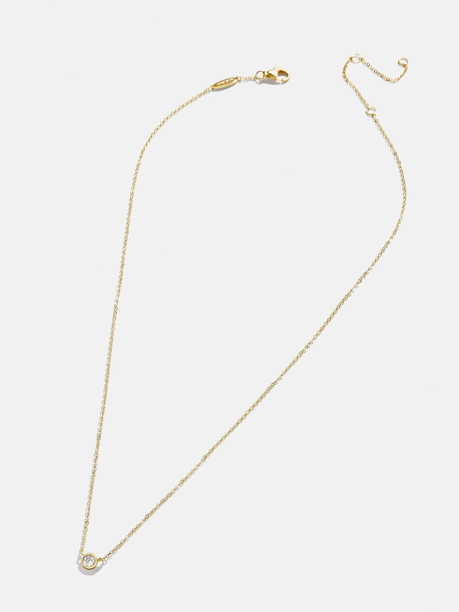 Yolanda 18K Gold Necklace - Gold/Pavé sold by BaubleBar product image thumbnail 3