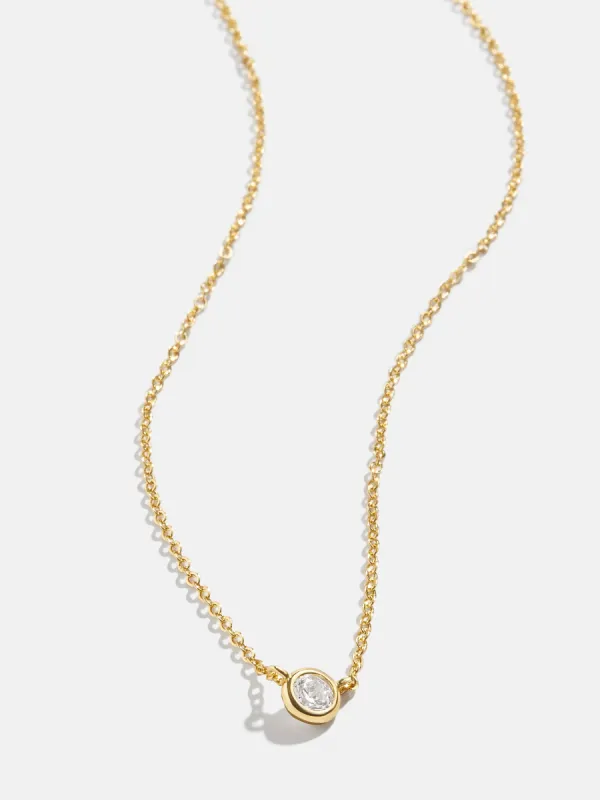Yolanda 18K Gold Necklace - Gold/Pavé sold by BaubleBar