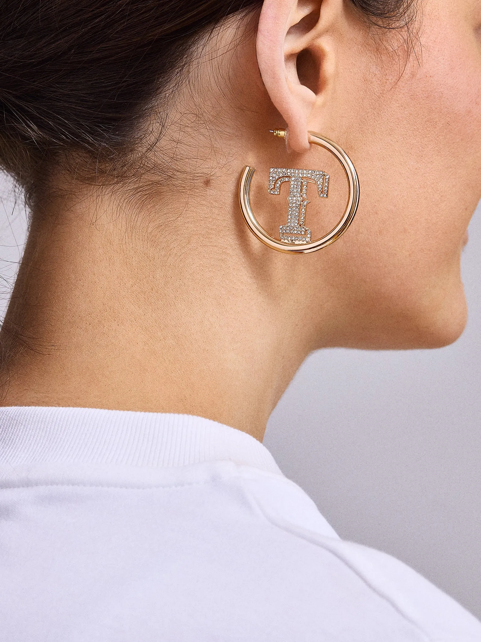 MLB Gold Logo Hoops - Texas Rangers sold by BaubleBar product image thumbnail 2