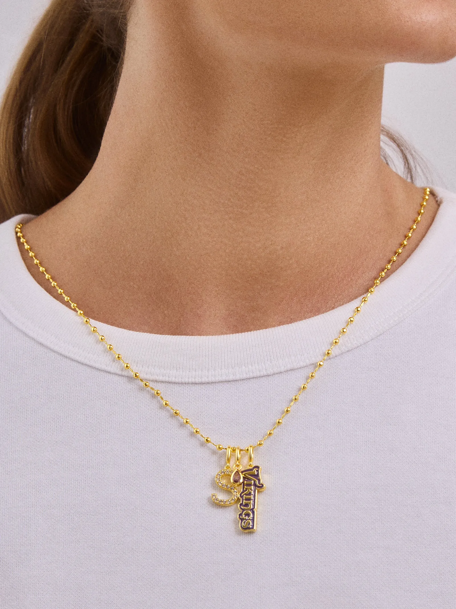 WEAR By Erin Andrews x BaubleBar Minnesota Vikings Cluster Charm - Minnesota Vikings sold by BaubleBar product image thumbnail 2