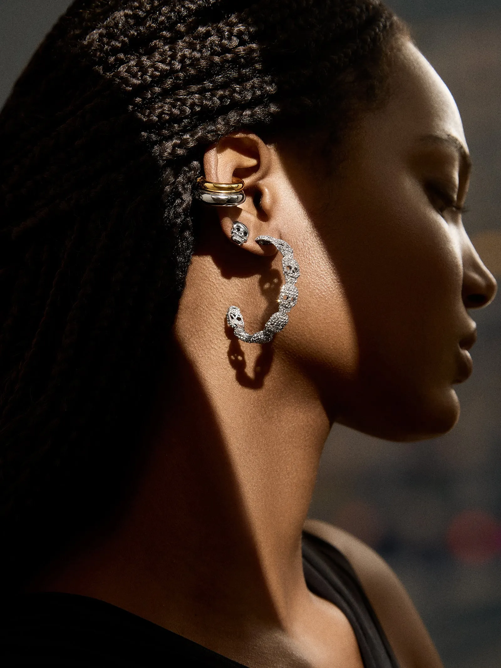 Bad to the Bone Earrings - Silver sold by BaubleBar product image thumbnail 2