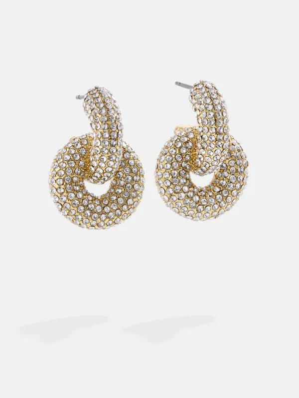 Camilla Earrings - Gold/Pavé sold by BaubleBar