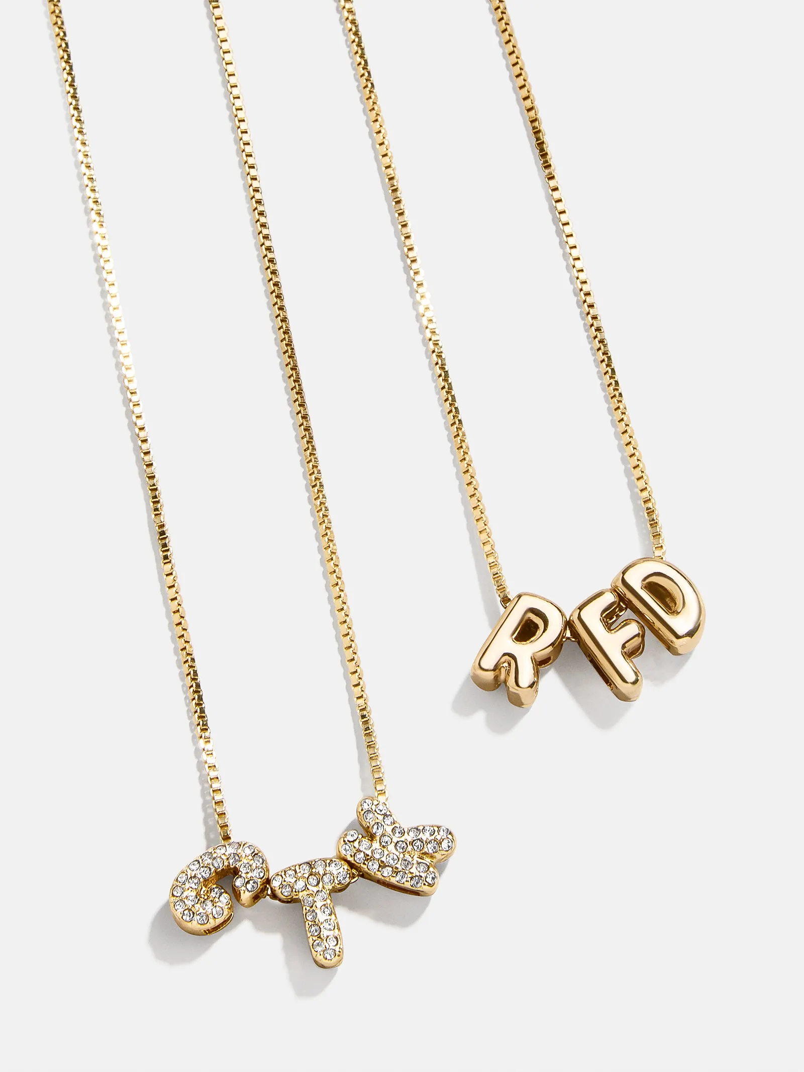 Mini Custom Bubble Letter Necklace - 1 Letter sold by BaubleBar