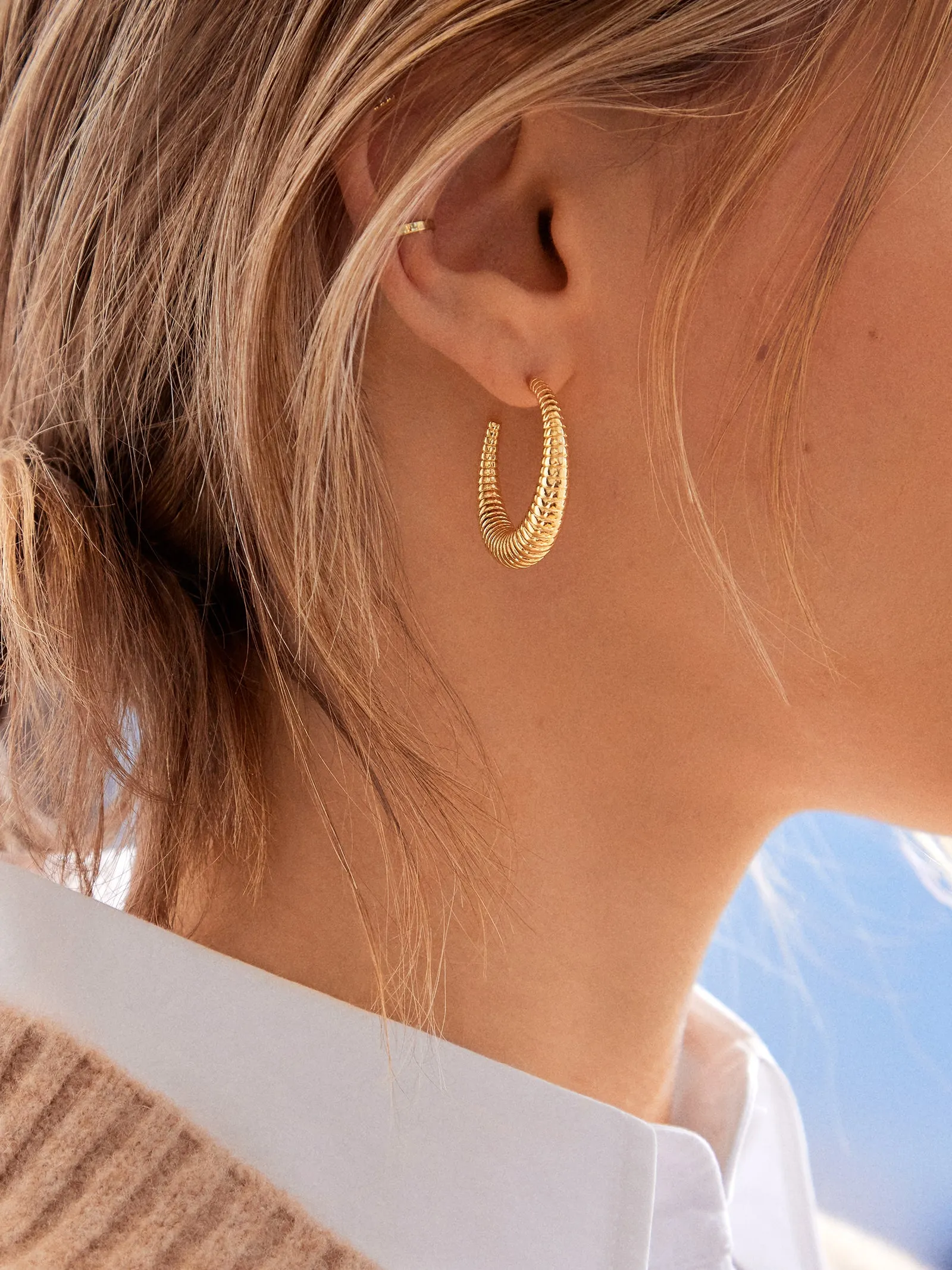 Audrey Earrings - Gold sold by BaubleBar product image thumbnail 2