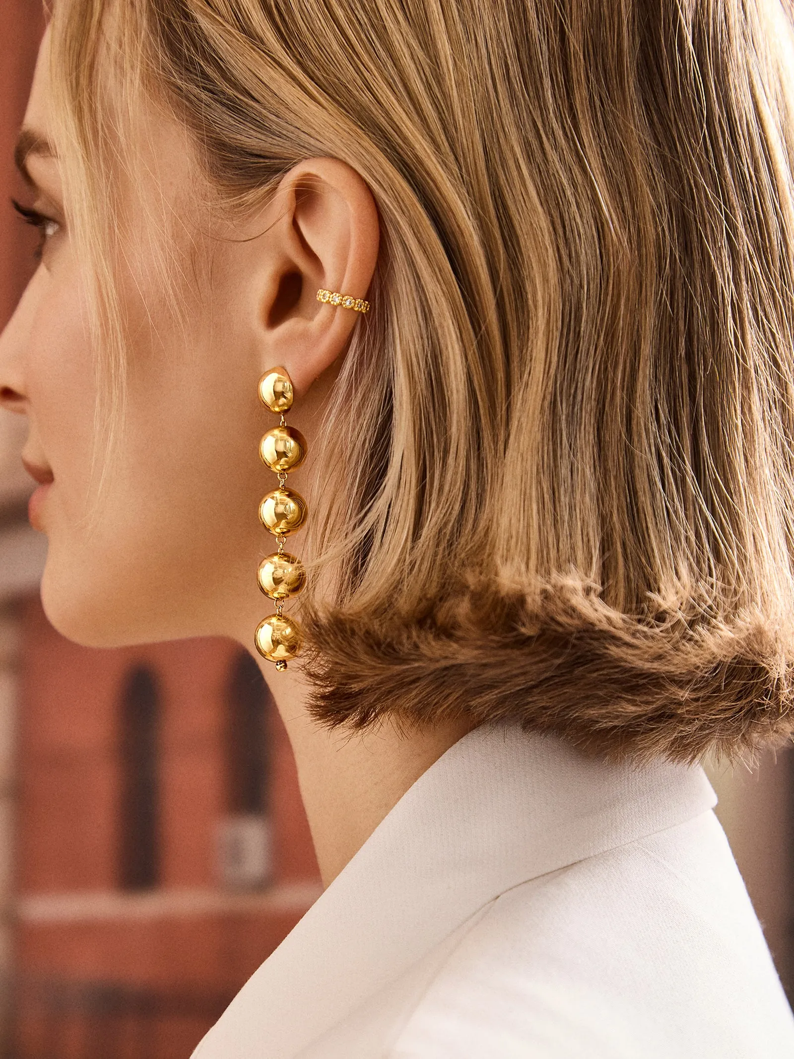 Gabriela Earrings - Gold sold by BaubleBar product image thumbnail 2