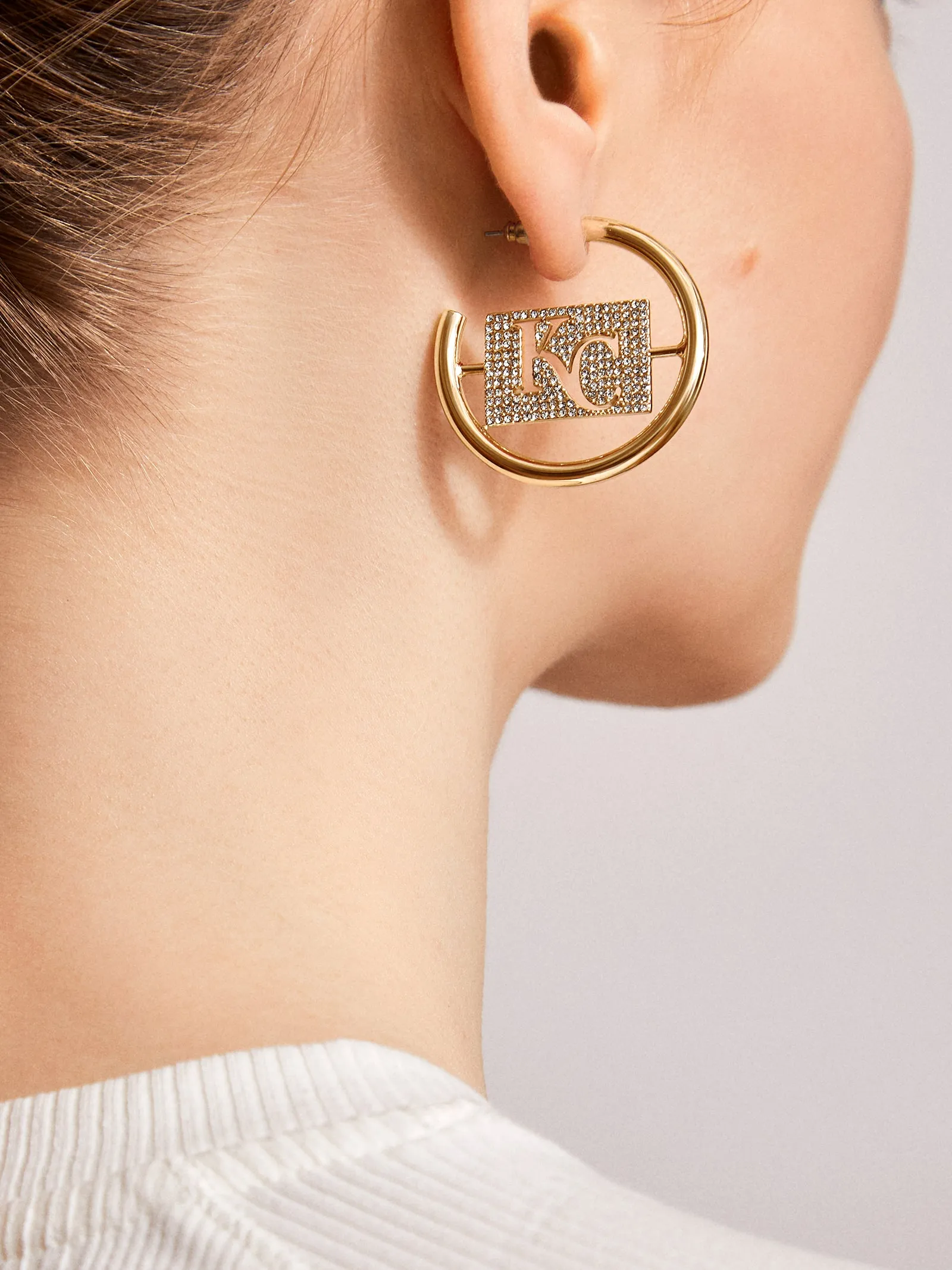 MLB Gold Logo Hoops - Kansas City Royals sold by BaubleBar product image thumbnail 2