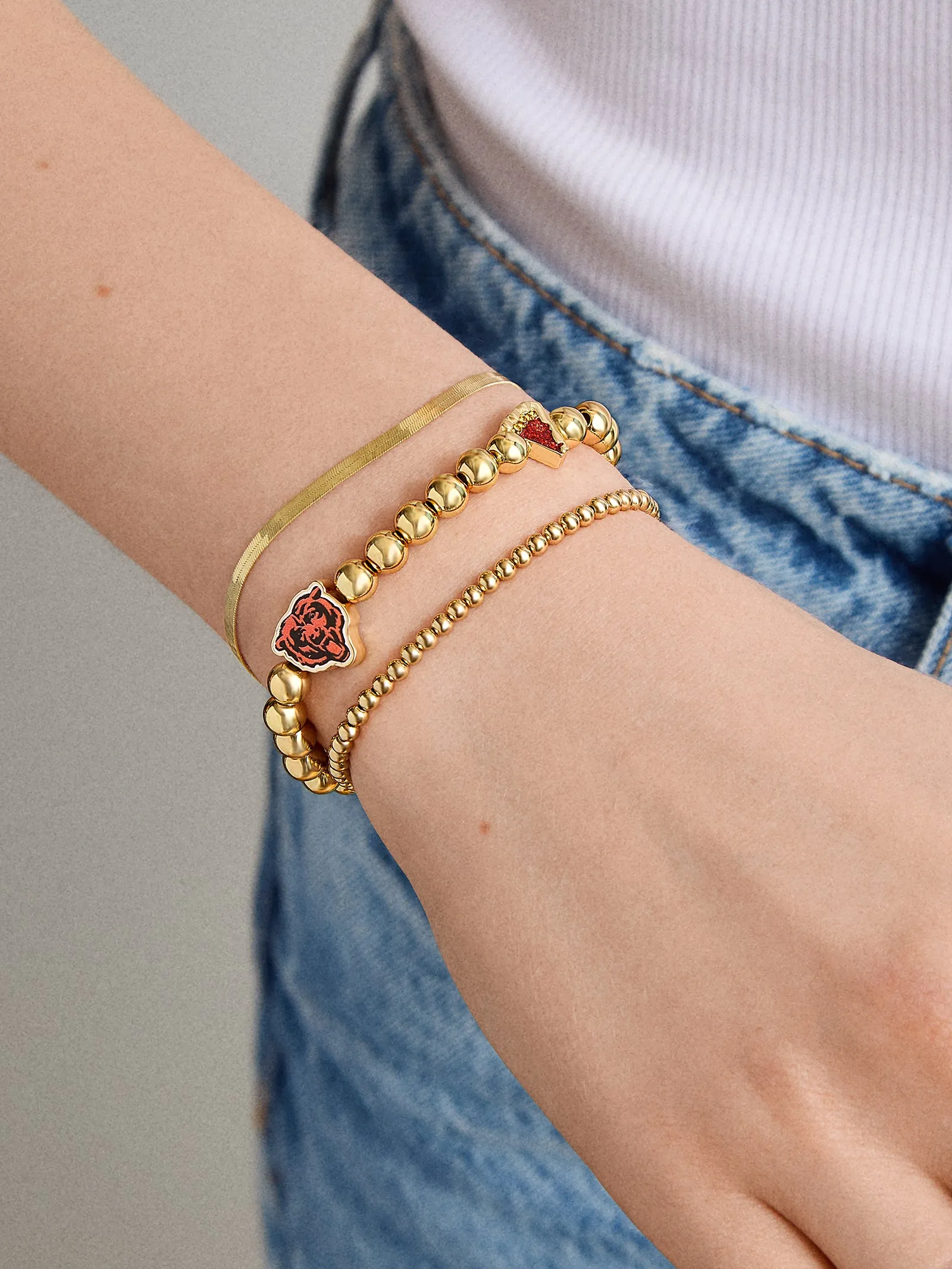 NFL Pisa Charm Bracelet - Chicago Bears sold by BaubleBar product image thumbnail 2