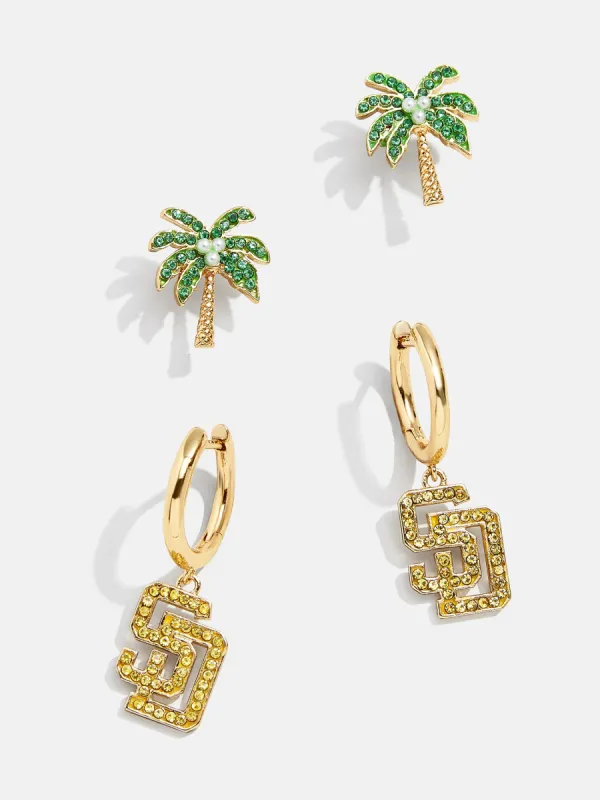 MLB Earring Set - San Diego Padres sold by BaubleBar