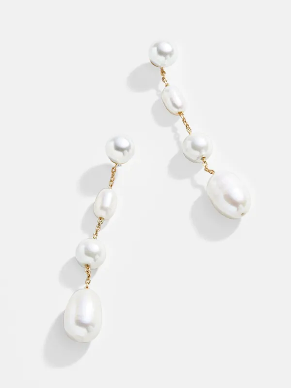 Francesca Earrings - White made by BaubleBar