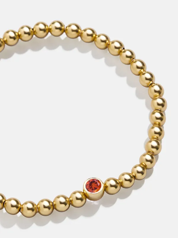 18K Gold Birthstone Pisa Bracelet - Garnet sold by BaubleBar