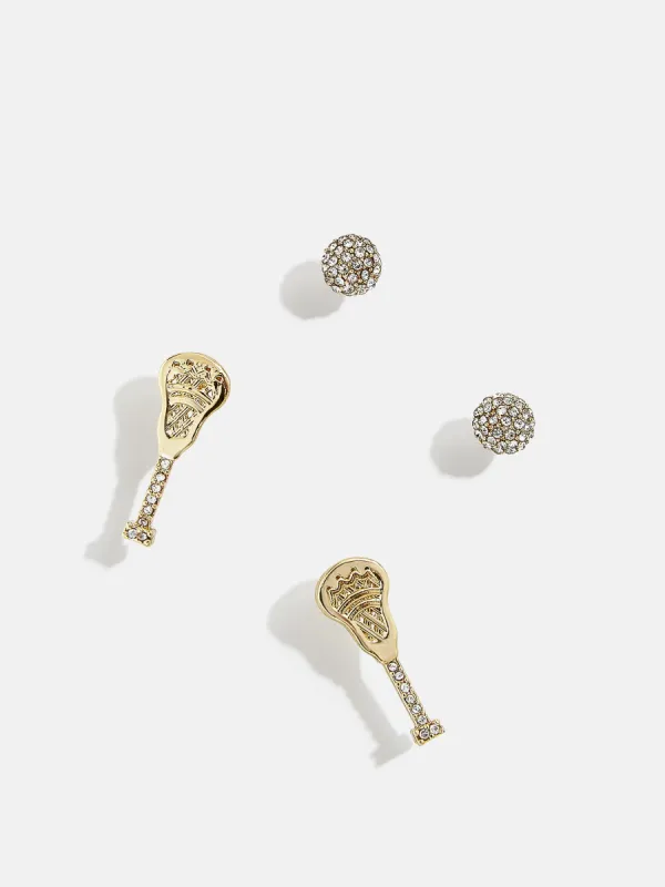 Around The World Earring Set - Lacrosse made by BaubleBar