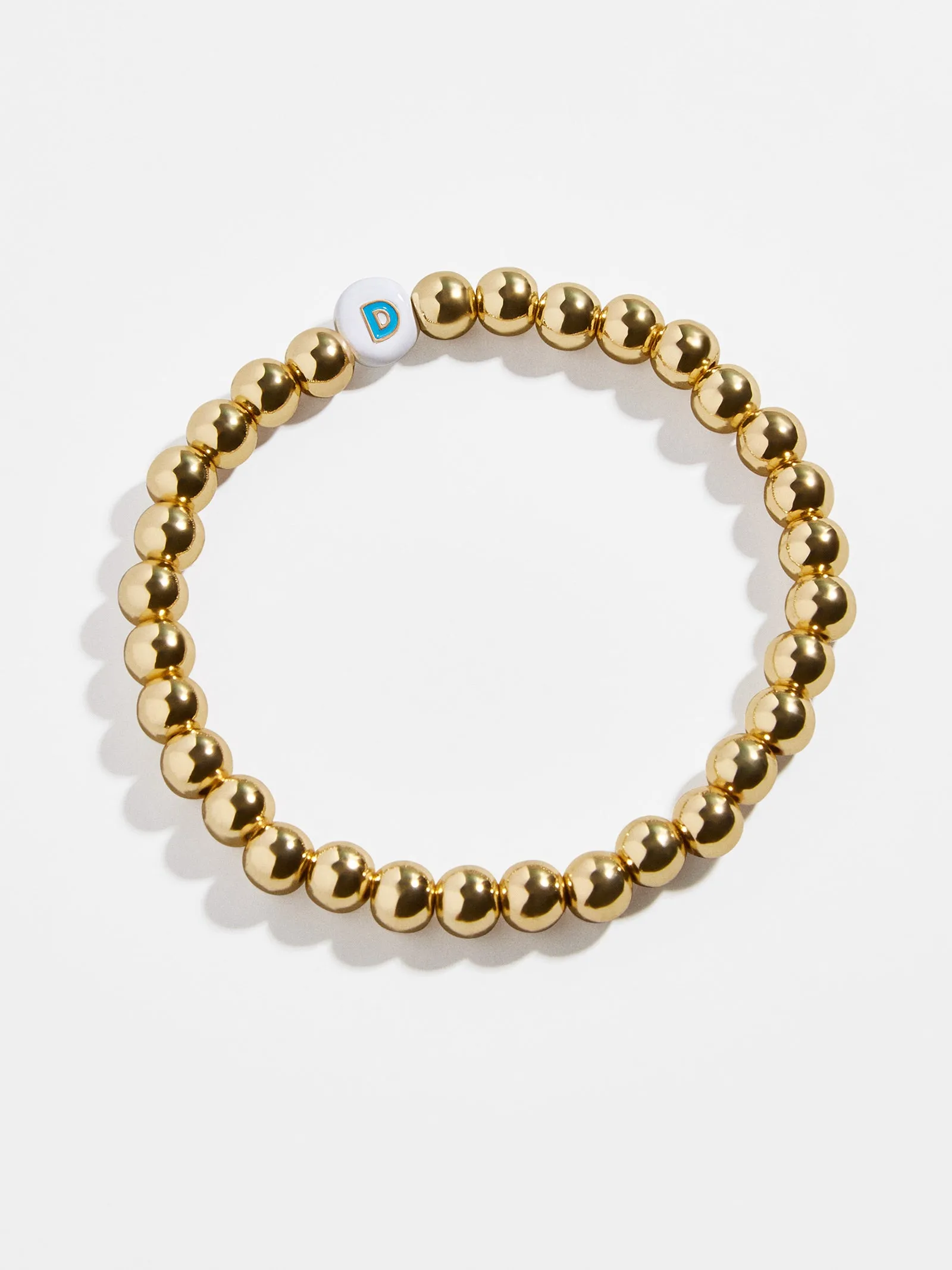 Initial Pisa Beaded Bracelet - White sold by BaubleBar product image thumbnail 5