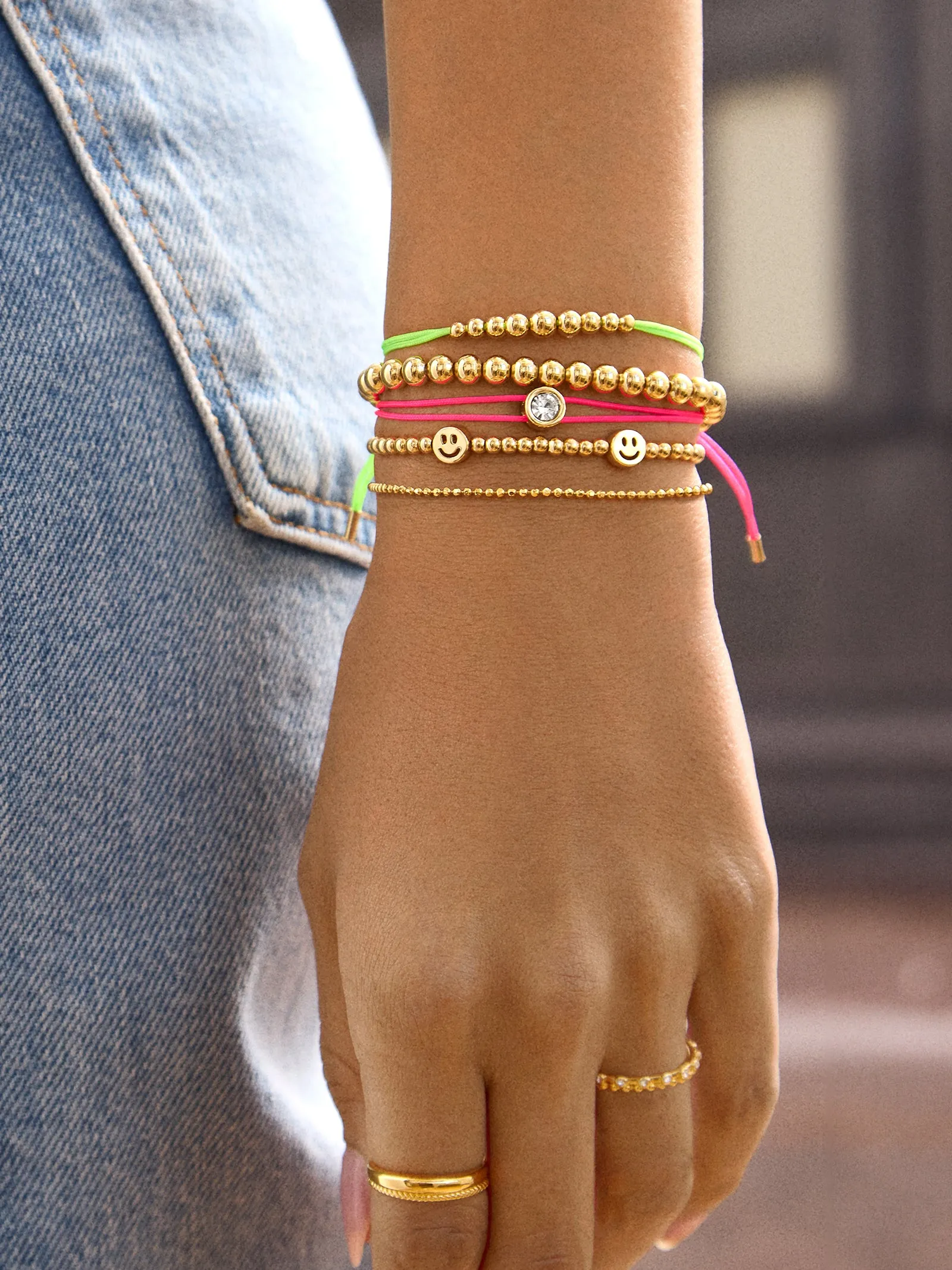 Christina Pisa Bracelet - Smiley Face sold by BaubleBar product image thumbnail 2