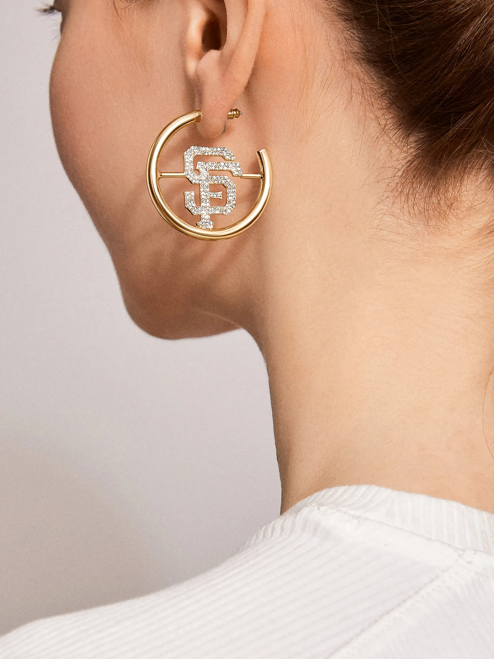 MLB Gold Logo Hoops - San Francisco Giants sold by BaubleBar product image thumbnail 2