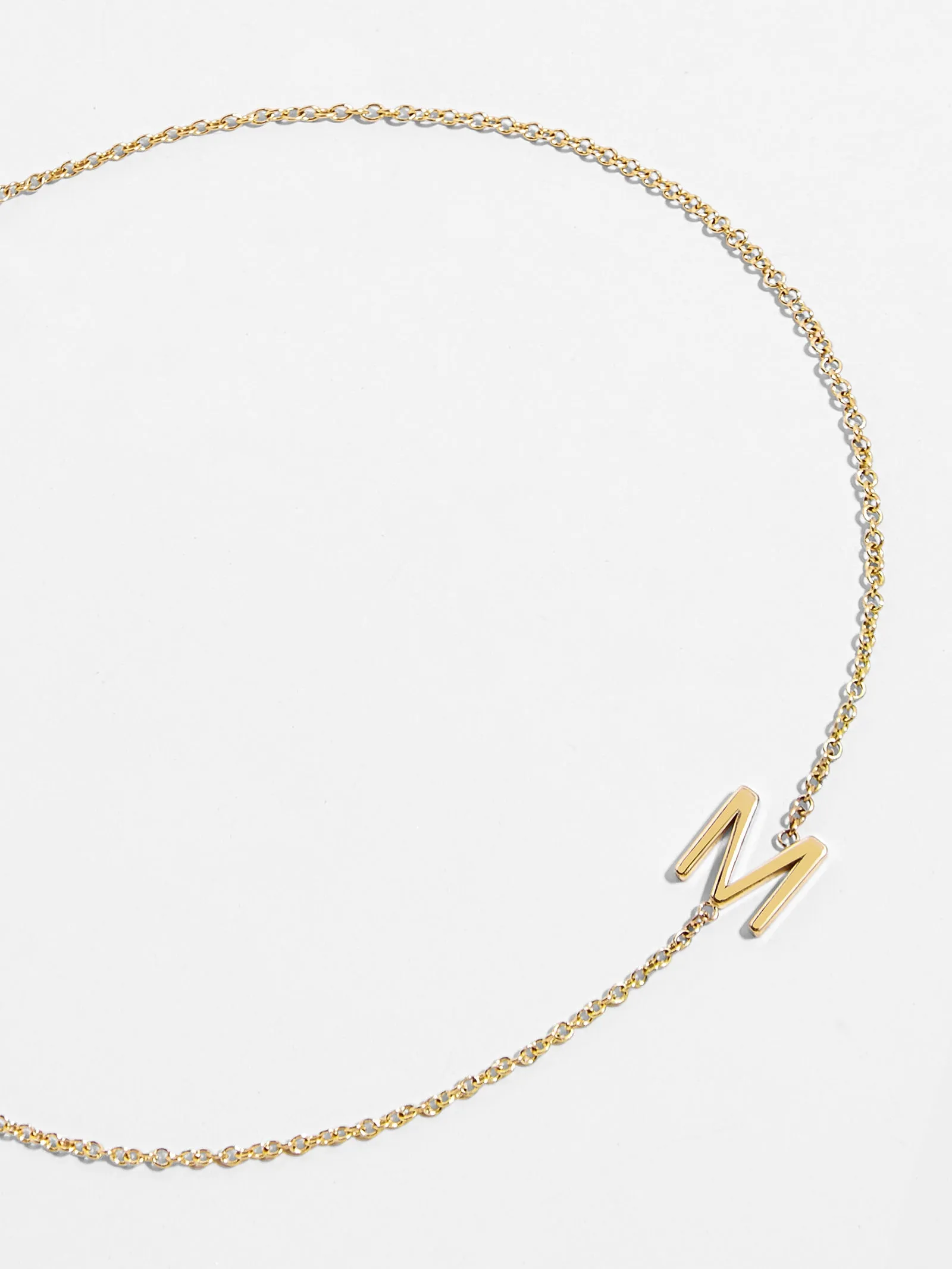 Maya Brenner Mini Letter Bracelet sold by BaubleBar
