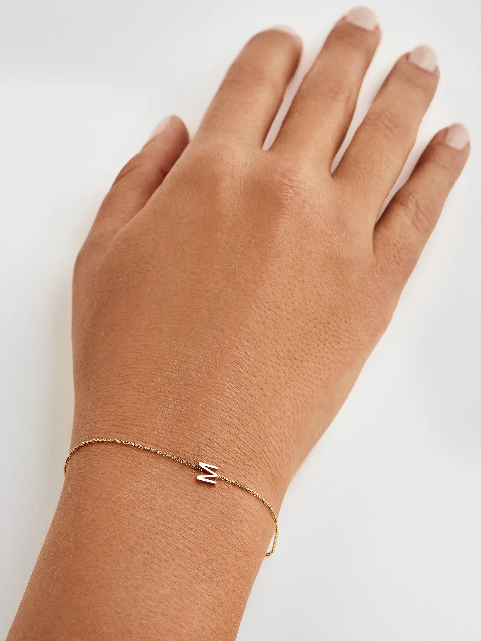 Maya Brenner Mini Letter Bracelet sold by BaubleBar product image thumbnail 2