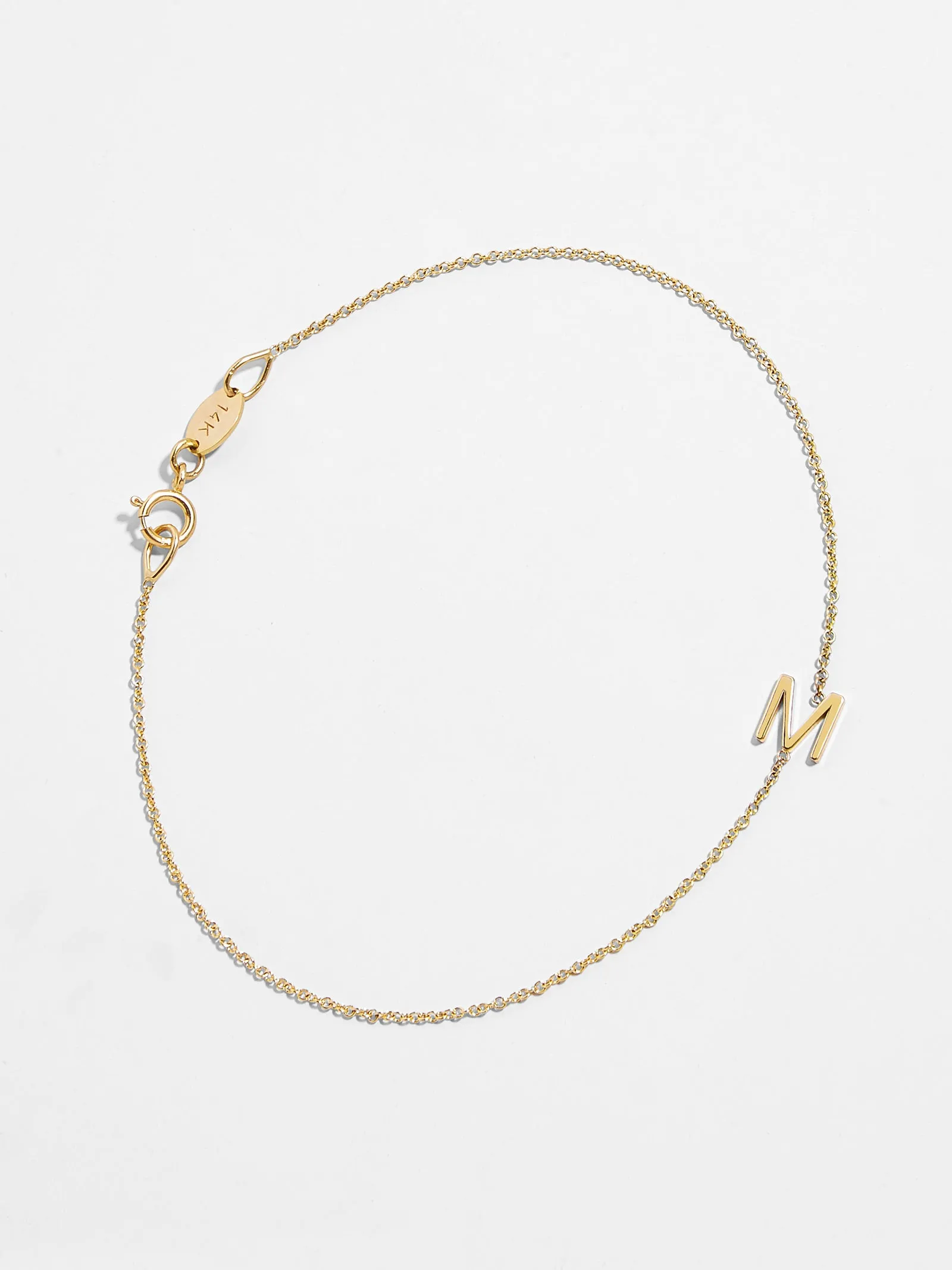 Maya Brenner Mini Letter Bracelet sold by BaubleBar product image thumbnail 4