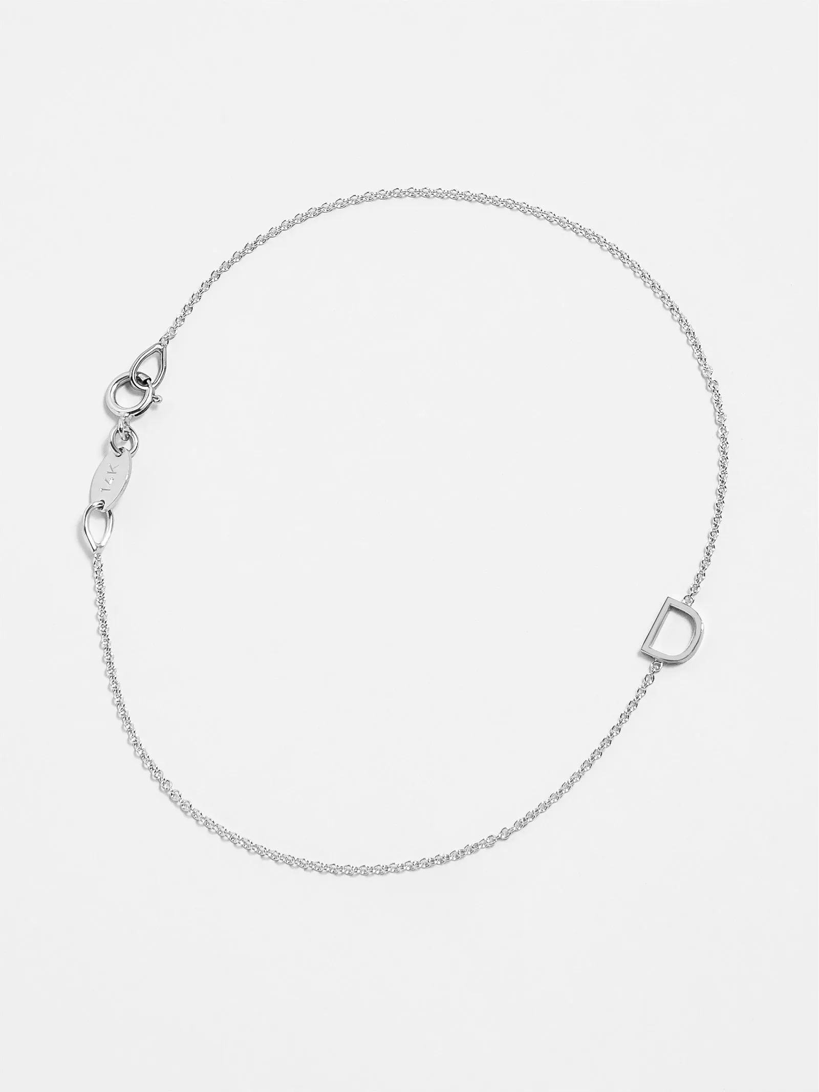 Maya Brenner Mini Letter Bracelet sold by BaubleBar product image thumbnail 3