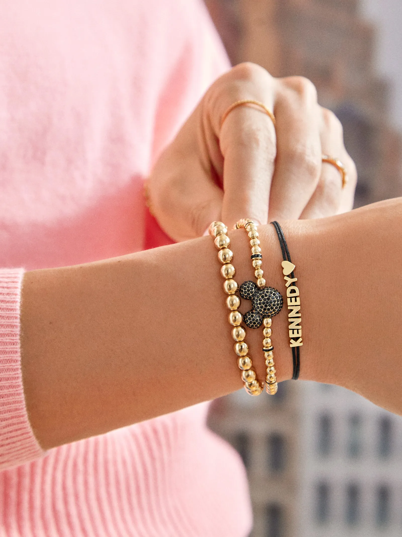 Mickey Mouse Disney Pavé Bracelet - Black sold by BaubleBar product image thumbnail 2