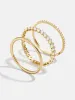 Molly 18K Gold Ring Set - Gold/Pavé sold by BaubleBar