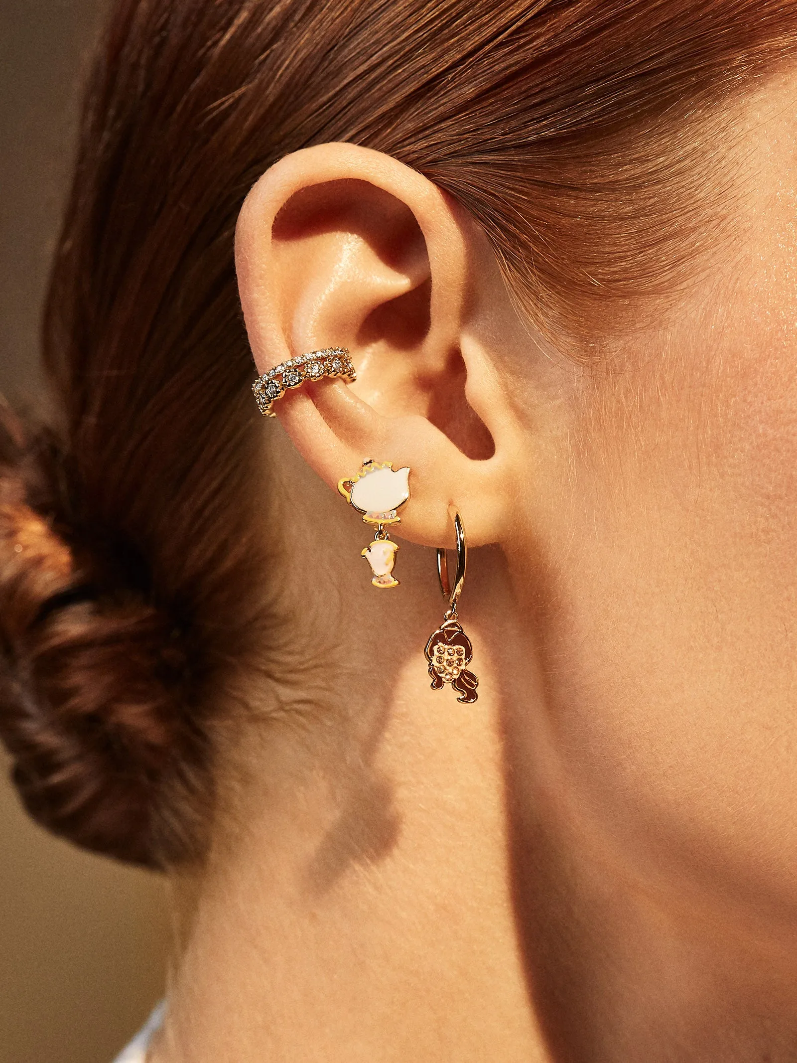 Beauty and the Beast disney Princess Earring Set - Yellow sold by BaubleBar product image thumbnail 2