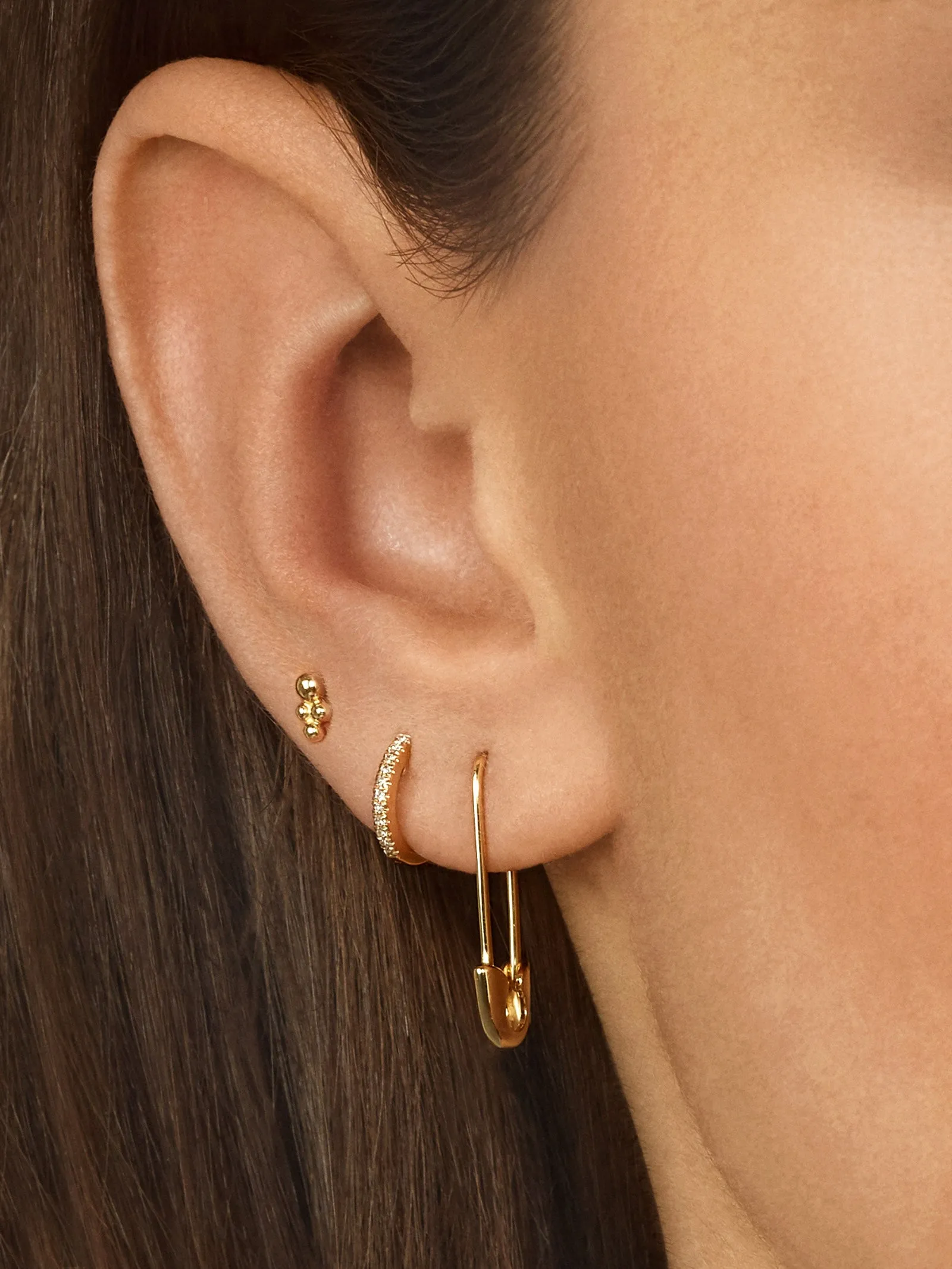 Spillo 18K Gold Earrings - M sold by BaubleBar product image thumbnail 2