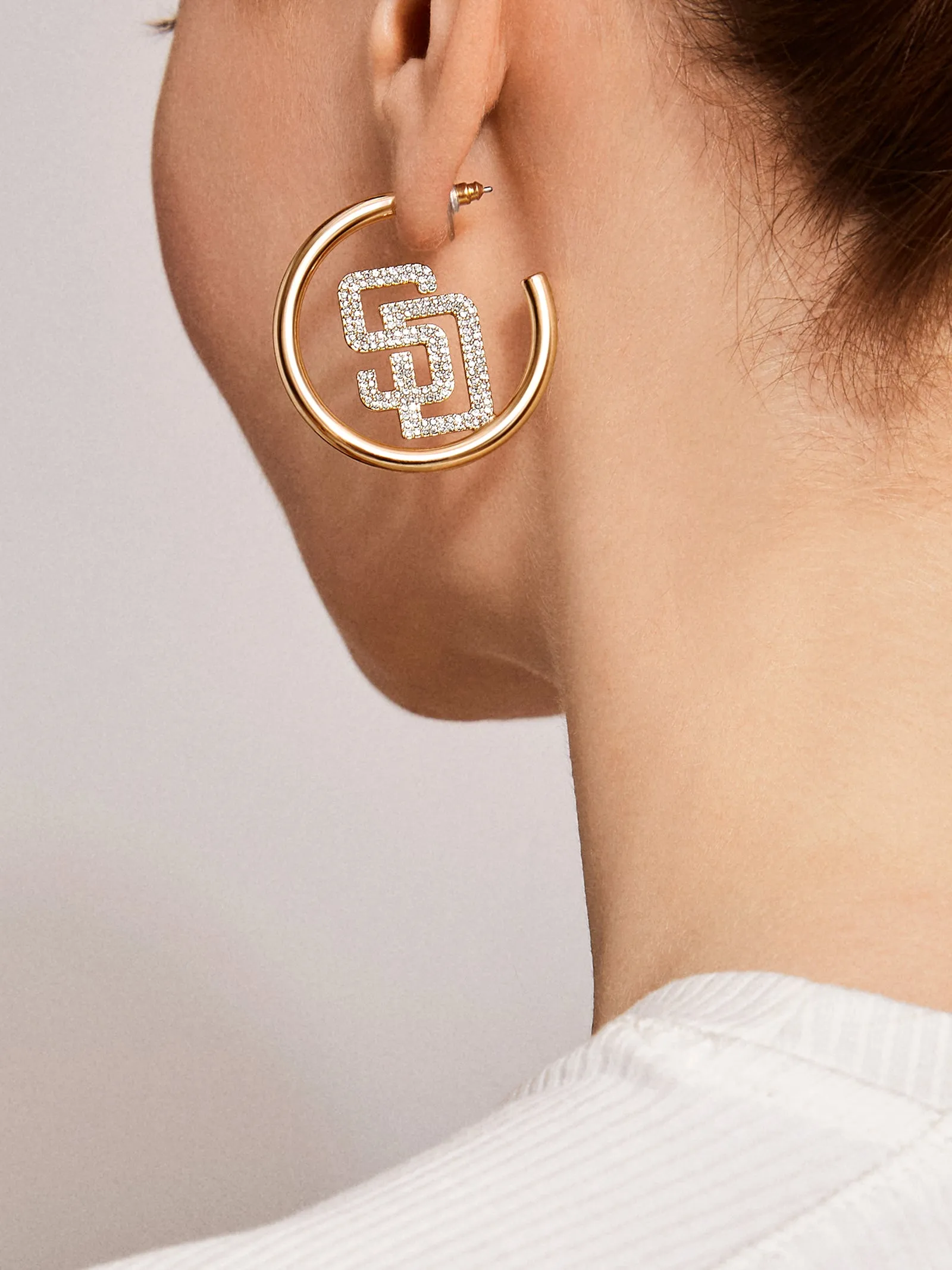MLB Gold Logo Hoops - San Diego Padres sold by BaubleBar product image thumbnail 2