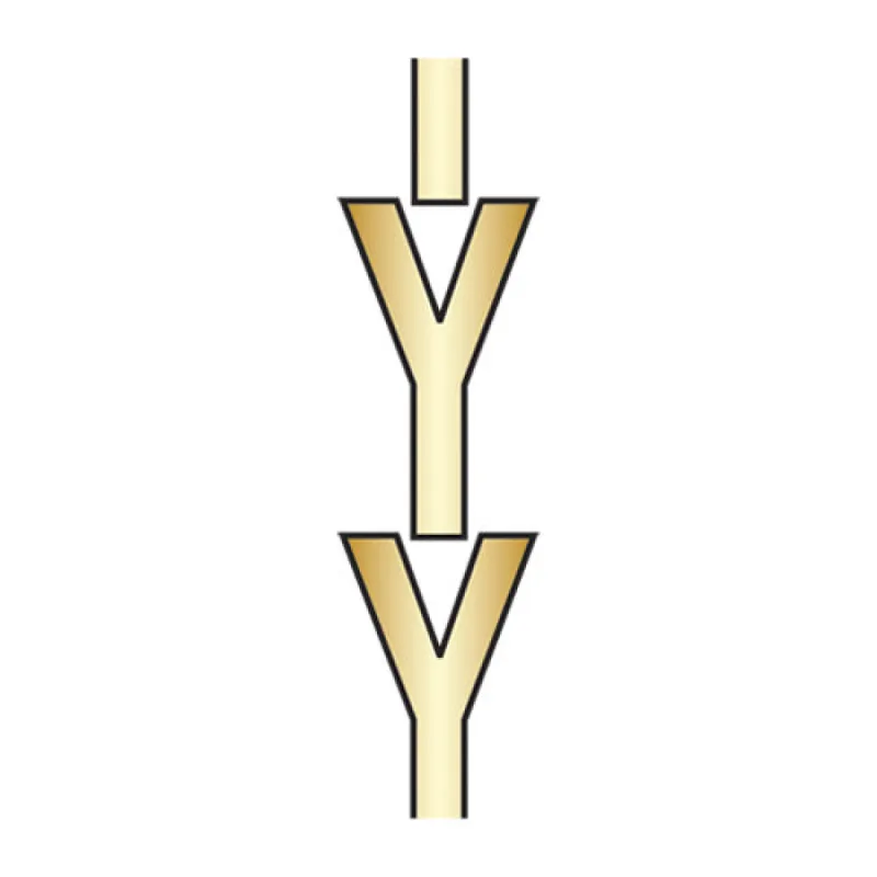 Gold Initial Bead Charm - Y sold by BaubleBar