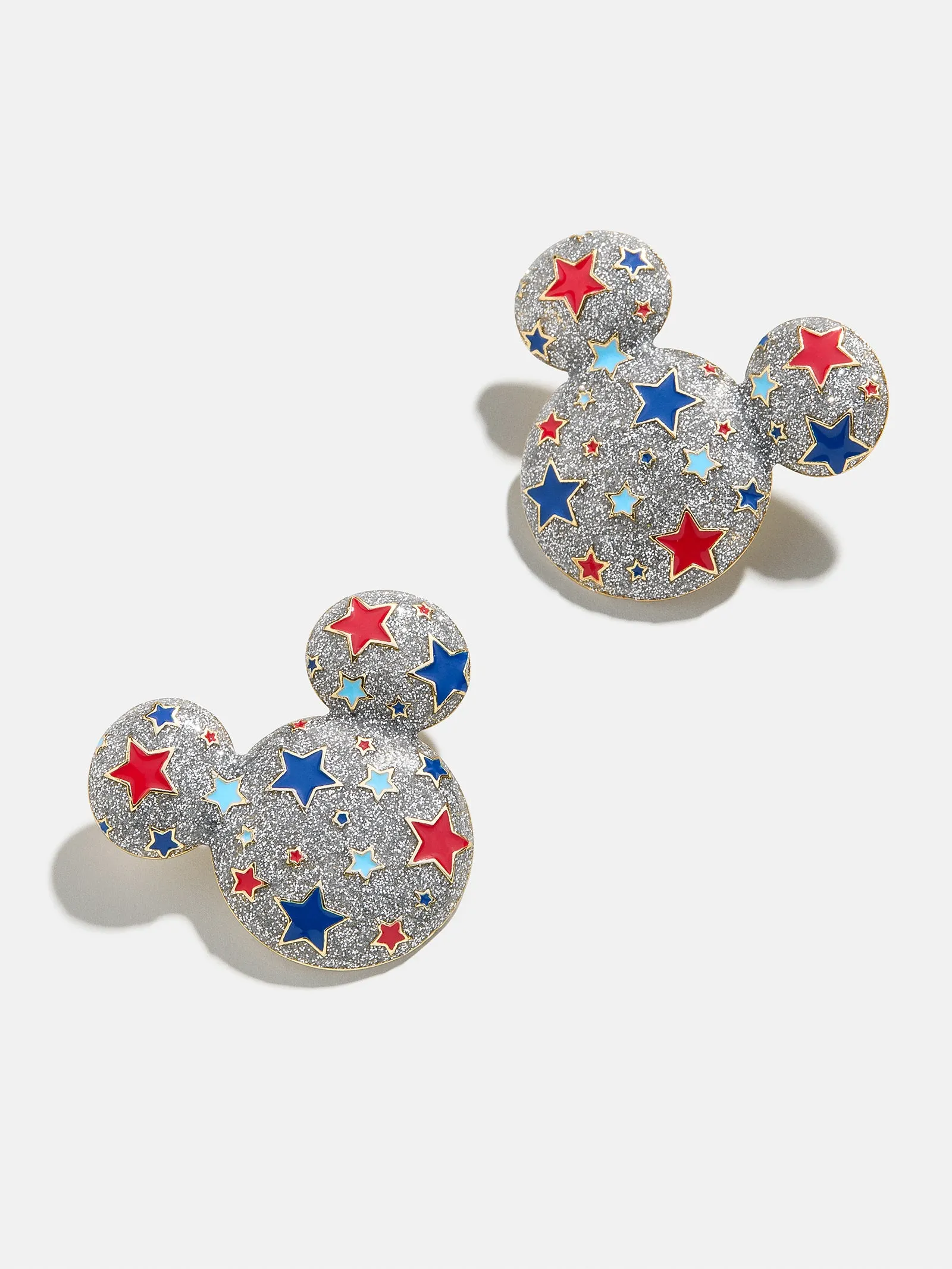 Mickey Mouse Disney Americana Star Earrings - Silver sold by BaubleBar