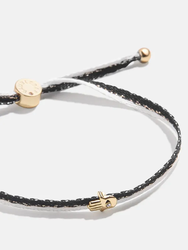 Custom Ribbon Bracelet - Black & White Ribbon sold by BaubleBar