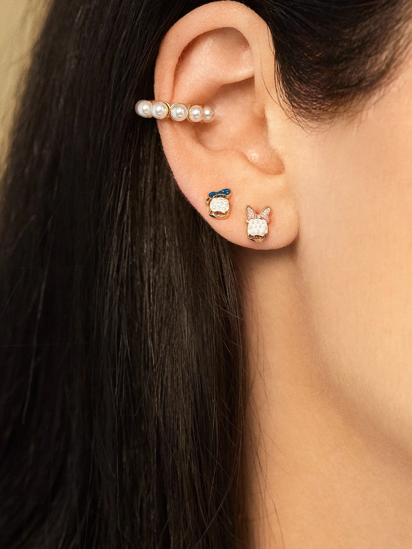 Disney Friends Forever 18K Gold Sterling Silver & Cubic Zirconia Earring Set - Multi sold by BaubleBar product image thumbnail 2