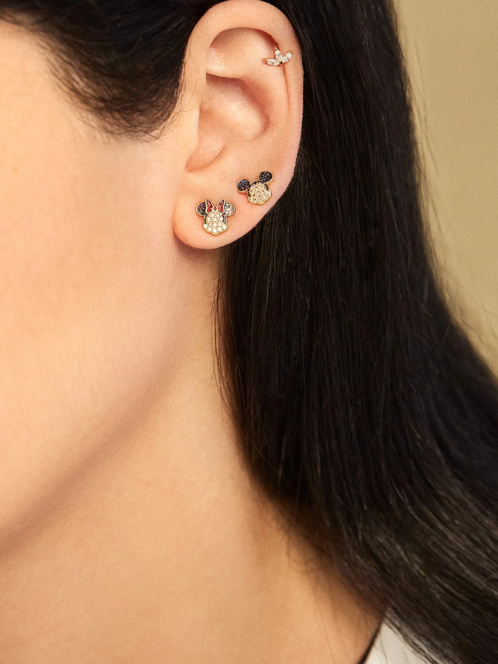 Disney Friends Forever 18K Gold Sterling Silver & Cubic Zirconia Earring Set - Multi sold by BaubleBar product image thumbnail 3