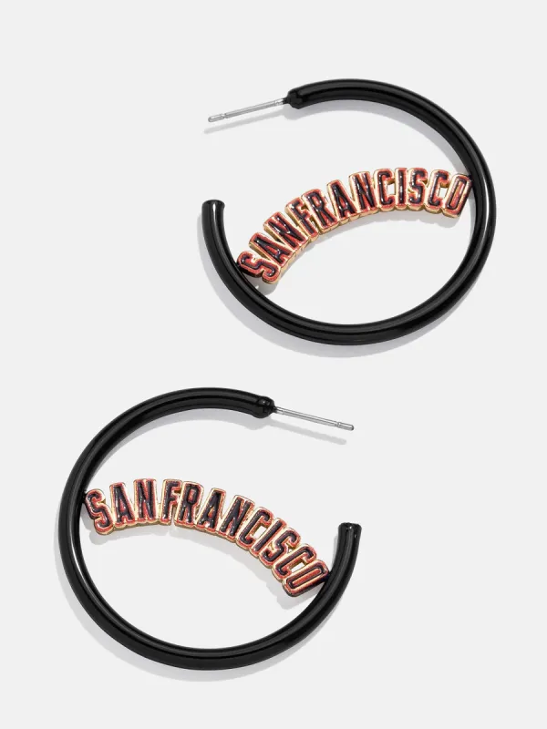MLB Enamel Hoops - San Francisco Giants sold by BaubleBar