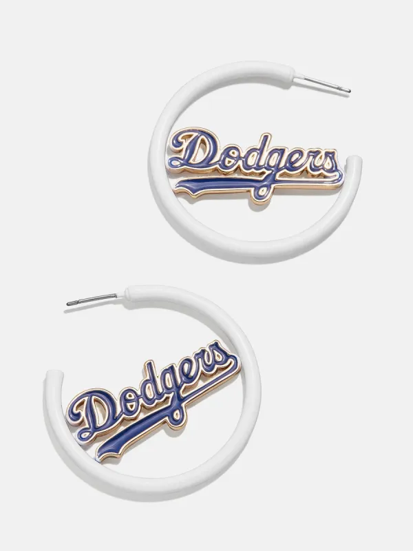 MLB Enamel Hoops - Los Angeles Dodgers sold by BaubleBar