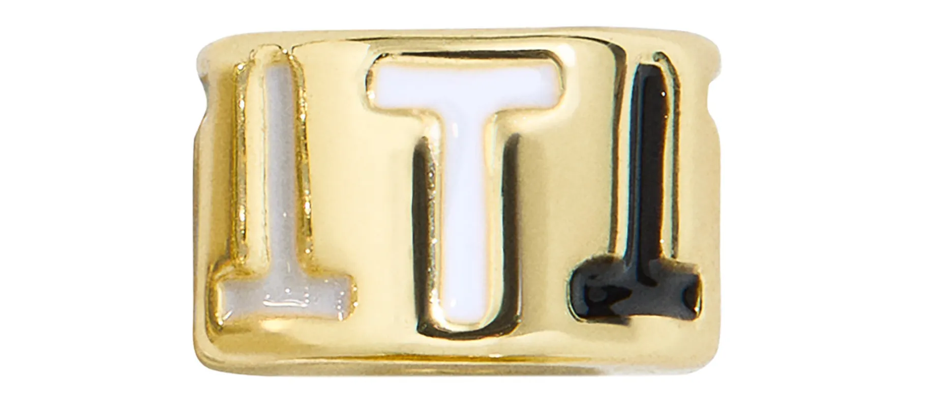 Neutral Initial 360 Spinner Charm - T sold by BaubleBar