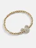 Mickey Mouse Disney Pavé Bracelet - Gold/Pavé sold by BaubleBar
