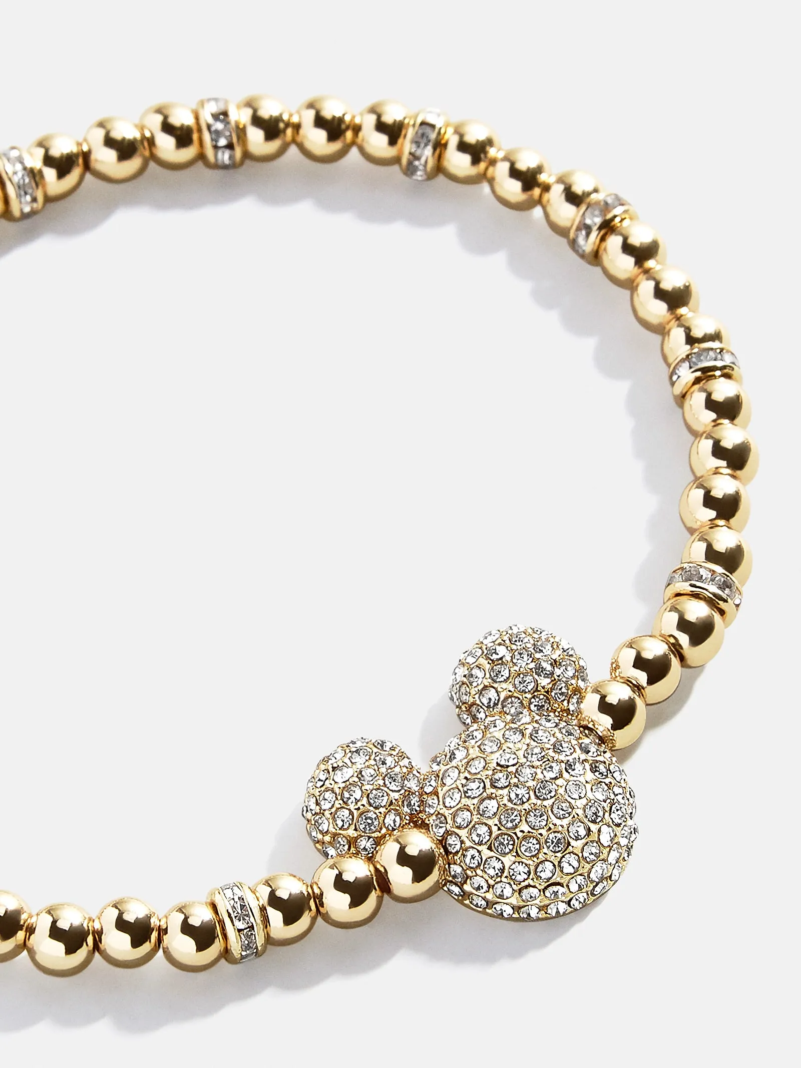Mickey Mouse Disney Pavé Bracelet - Gold/Pavé sold by BaubleBar