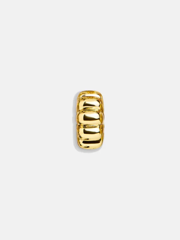 Gold Bead Charm - Scalloped Bead made by BaubleBar