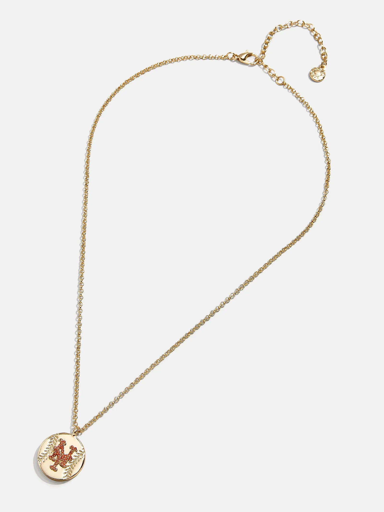 MLB Gold Baseball Charm Necklace - New York Mets sold by BaubleBar product image thumbnail 3