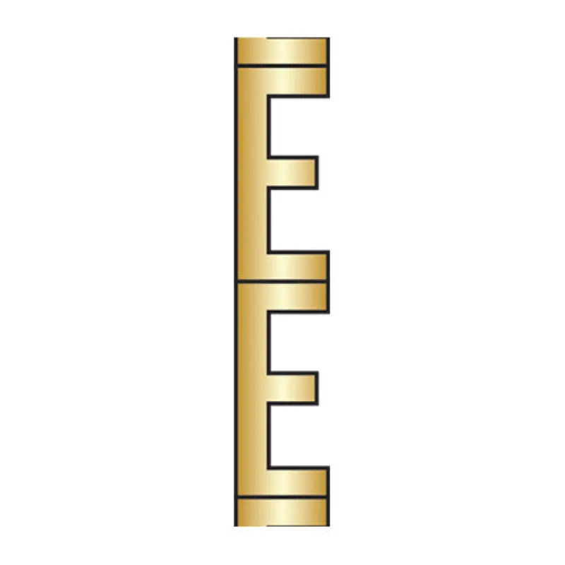 Gold Initial Bead Charm - E sold by BaubleBar