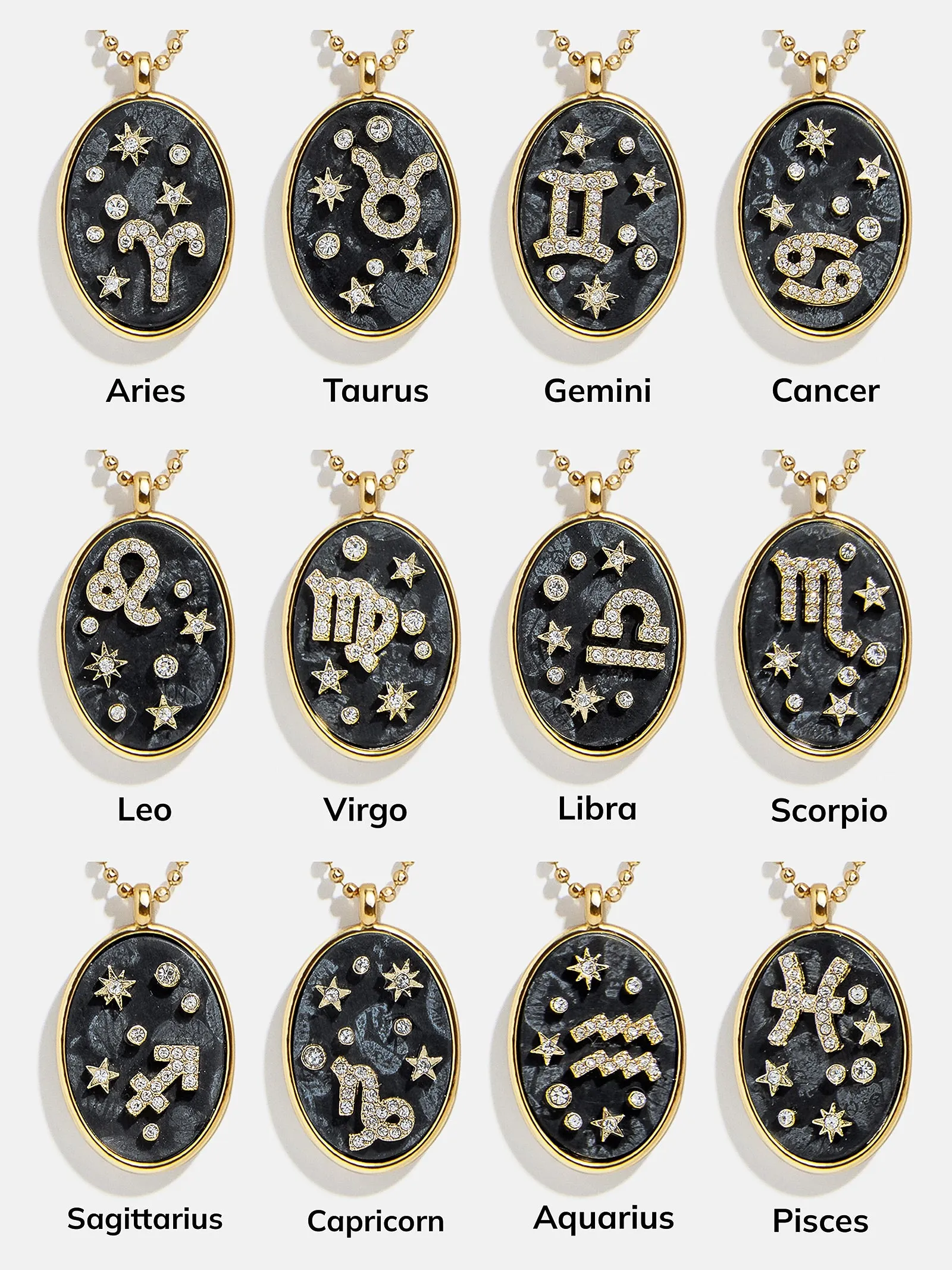 Zodiac Sign Pendant Necklace sold by BaubleBar product image thumbnail 3