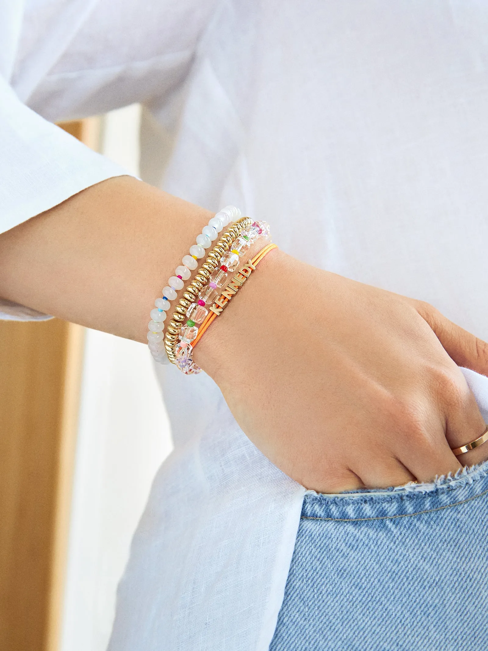 Custom Cord Bracelet - Orange sold by BaubleBar product image thumbnail 3